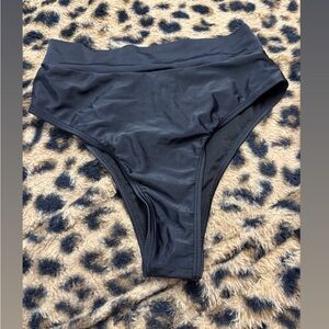 Black High-Waisted Bikini Bottom